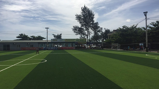 Dự án thay cỏ sân bóng Hải Nhật 3 - Nghệ An