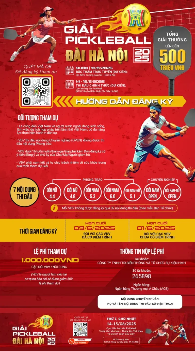 Đăng Ký Thi Đấu Pickleball: Hướng Dẫn Chi Tiết Từ A-Z 2026 3 cach dang ky thi dau pickleball nguoi choi pickleball xem thong bao giai dau