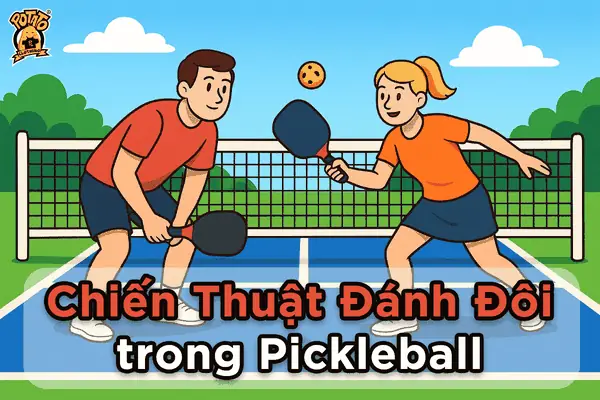 Chiến Thuật Pickleball Đôi: Nắm Trọn Lợi Thế, Đánh Bại Mọi Đối Thủ! 9 chien thuat pickleball danh doi nguoi choi giao bong pickleball
