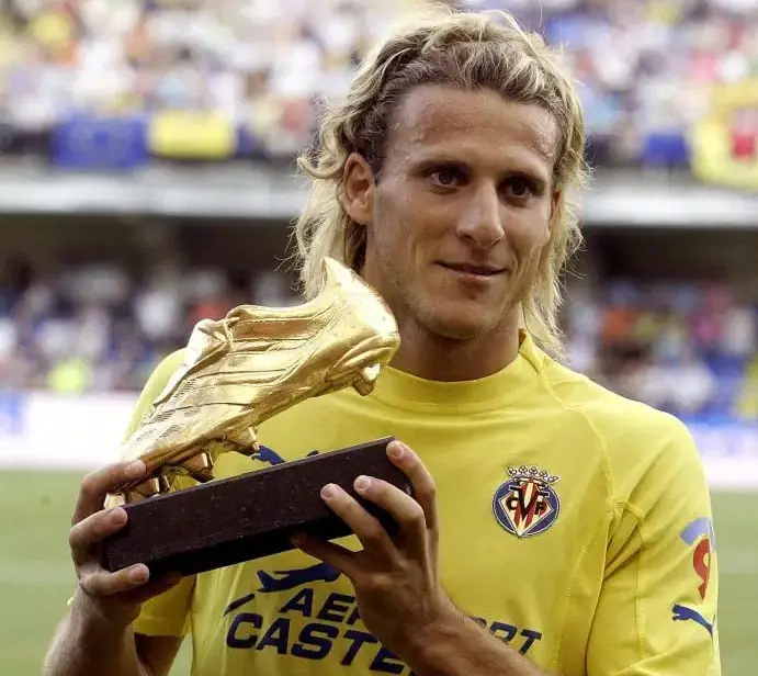 Diego Forlán Diego Forlán ăn mừng bàn thắng trong màu áo Villarreal phần 3