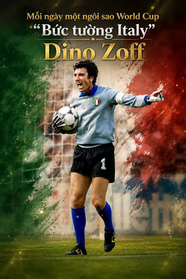 Dino Zoff: Huyền thoại Thủ môn và Hành trình Vô địch World Cup 1982 2 Dino Zoff Dino Zoff trong màu áo Napoli phần 3
