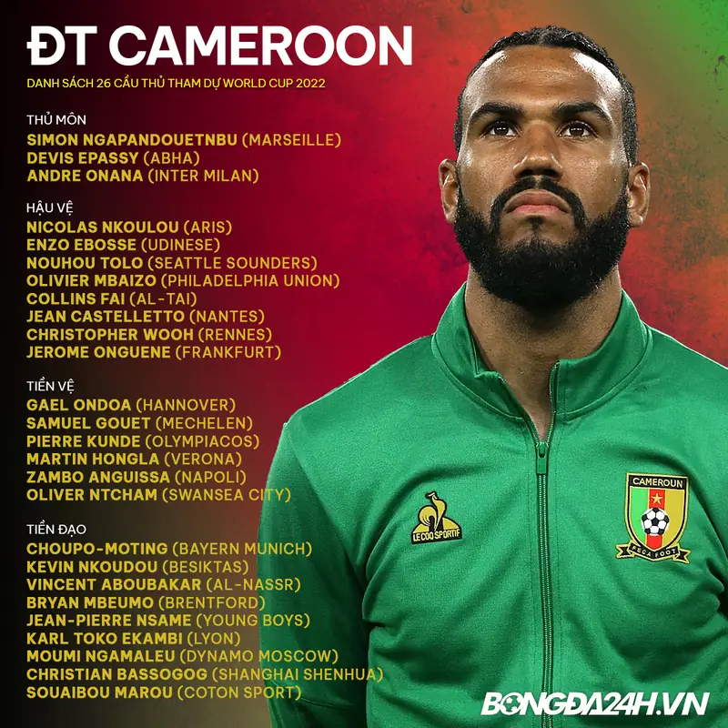 Đội tuyển Cameroon Cầu thủ Đội tuyển Cameroon tập luyện phần 4