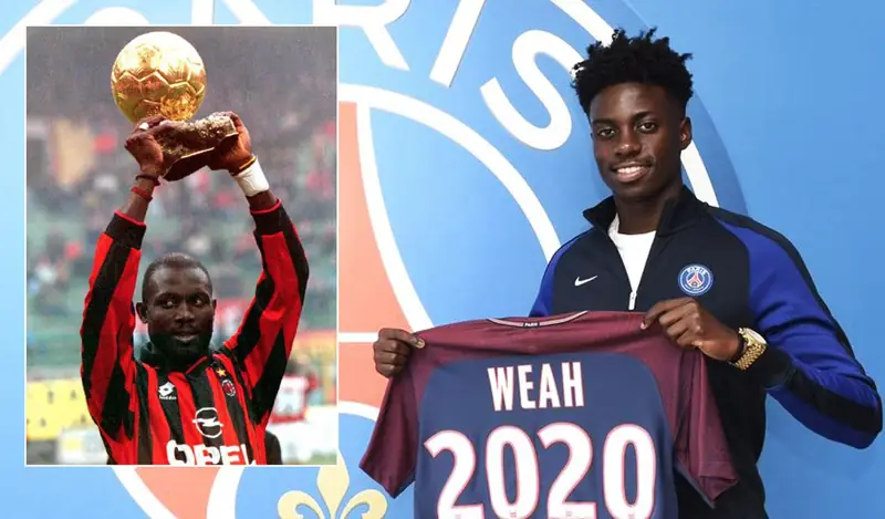 George Weah: Huyền Thoại Liberia và Hành Trình Vươn Tầm Thế Giới 2 George Weah George Weah trong màu áo AS Monaco phần 3