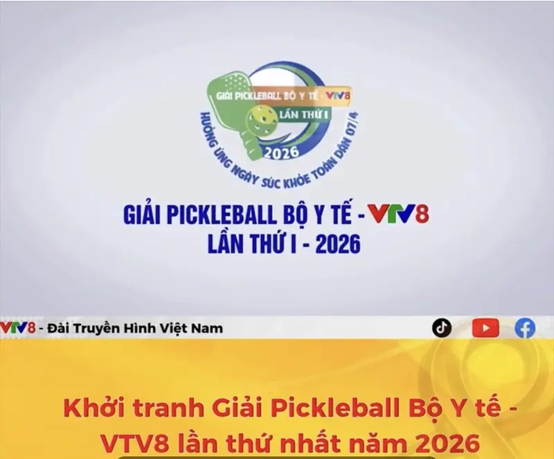 giải đấu pickleball Việt Nam 2026 logo Đại hội Thể thao