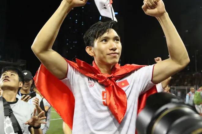 hcv sea games 2019 bong da nam doan van hau an mung ban thang