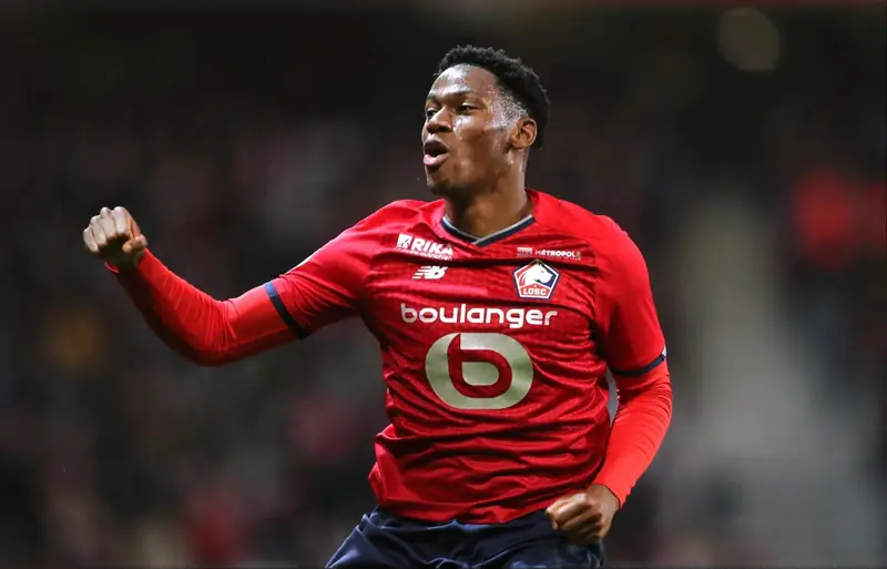 Jonathan David Jonathan David ăn mừng bàn thắng cho Lille phần 4