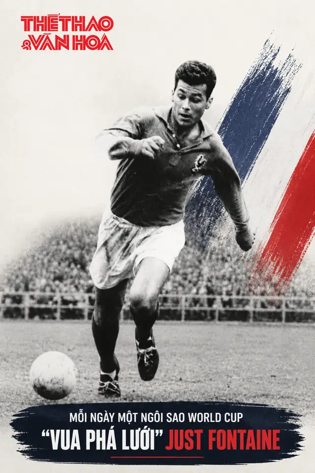 Just Fontaine: Huyền thoại ghi 13 bàn World Cup, biểu tượng nước Pháp 3 Just Fontaine Just Fontaine ghi bàn cho Stade de Reims phần 4