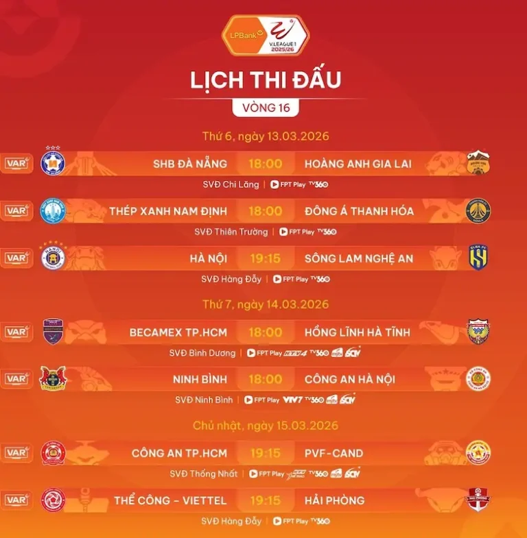 lich thi dau v league 2026 san bong da v league