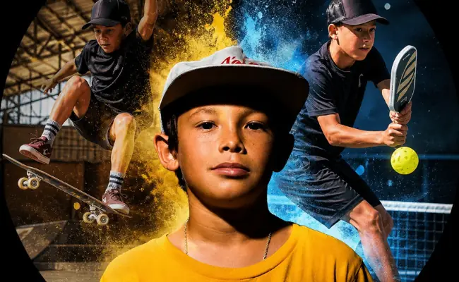 Matt Wright vận động viên pickleball Matt Wright ăn mừng chiến thắng phần 4