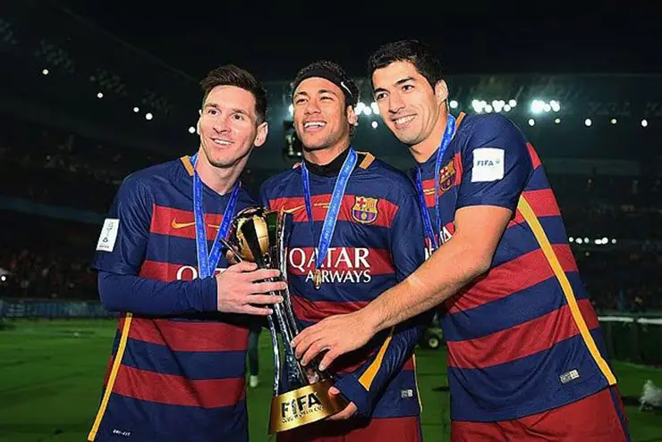 Neymar MSN (Messi, Suarez, Neymar) ăn mừng bàn thắng phần 4