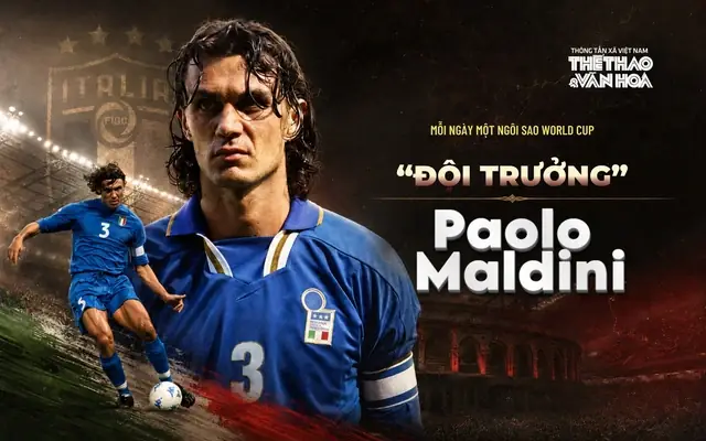 paolo maldini chan dung cau thu paolo maldini 0