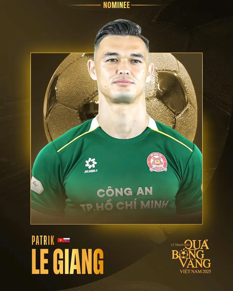 Patrick Lê Giang: Hành Trình Thủ Môn Việt Kiều Chinh Phục Đỉnh Cao 2026 3 Patrick Lê Giang Patrick Lê Giang nhận giải thưởng