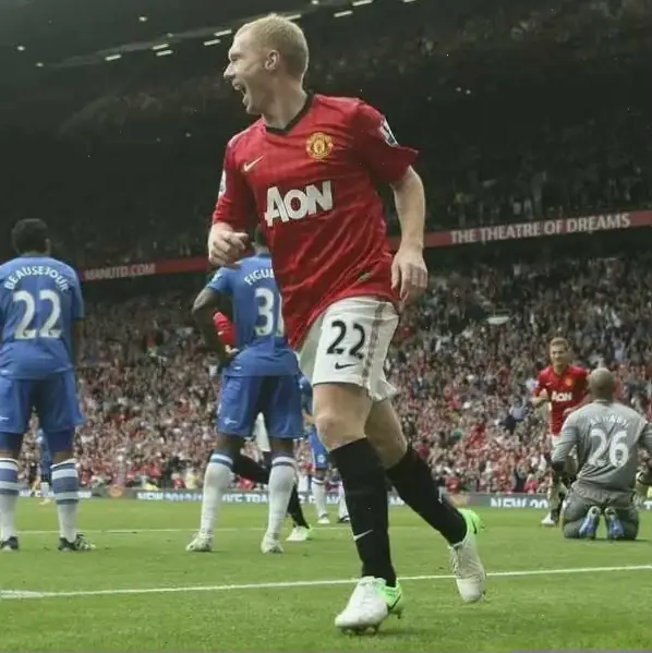 Paul Scholes Paul Scholes ăn mừng bàn thắng cho Manchester United phần 3
