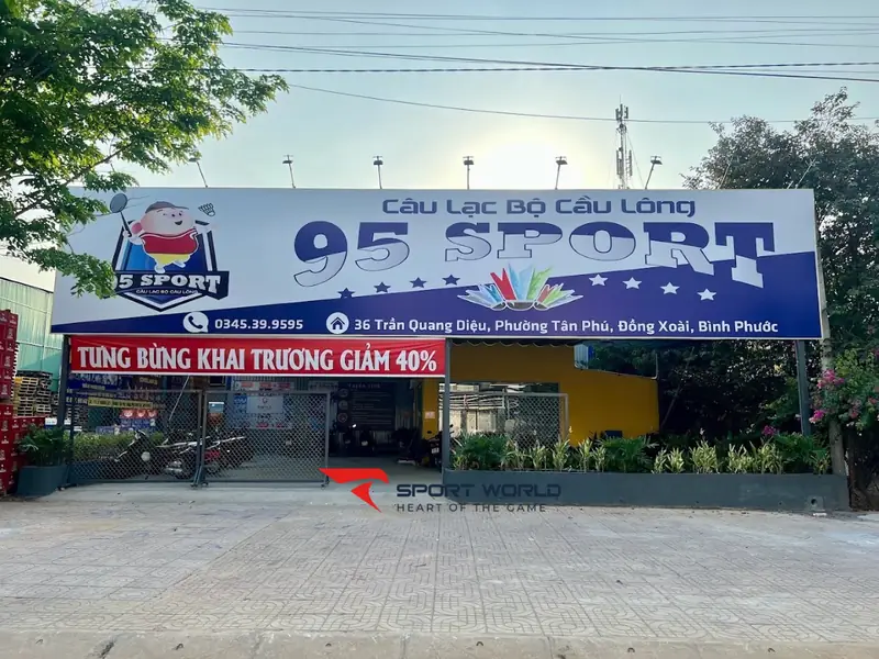 Sân cầu lông tại Bình Phước 2026: Khám phá địa điểm đỉnh cao, giá tốt 3 Sân cầu lông tại Bình Phước Sân cầu lông 95 Sports