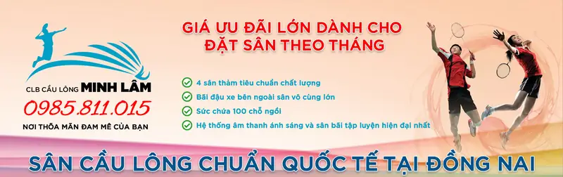 Sân cầu lông tại Đồng Nai Sân Cầu Lông Minh Lâm