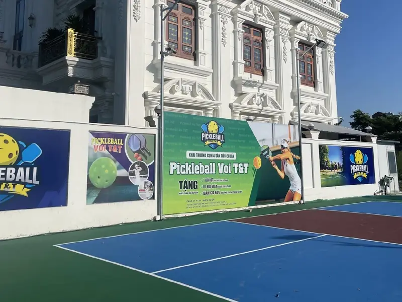 Sân pickleball tại Bắc Giang Sân Pickleball VOI T&T