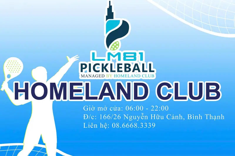 Sân pickleball tại Bình Thạnh HOMELAND CLUB - LANDMARK 81 PICKLEBALL