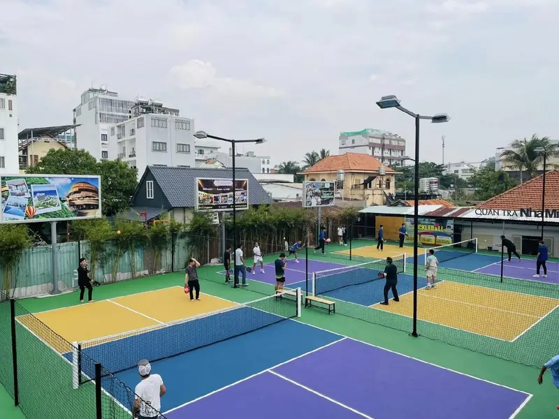 Sân pickleball tại Gò Vấp Sân Pickle Bà Con