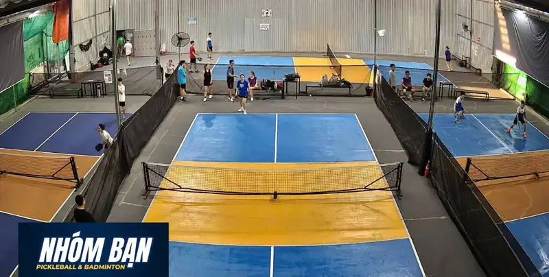 Sân pickleball tại Hậu Giang Sân Pickleball Nhóm Bạn Thoại Ngọc Hầu