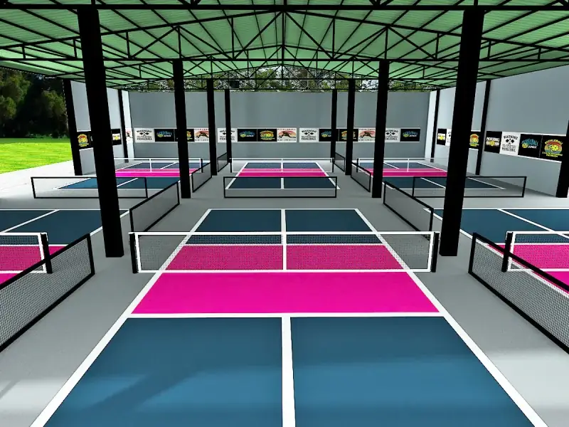 Sân Pickleball Phường Bến Nghé: Khám Phá Điểm Đến Hấp Dẫn 2026 2 Sân pickleball tại Phường Bến Nghé Người chơi đang giao bóng tại Pickleball Quận 1 - Saigon