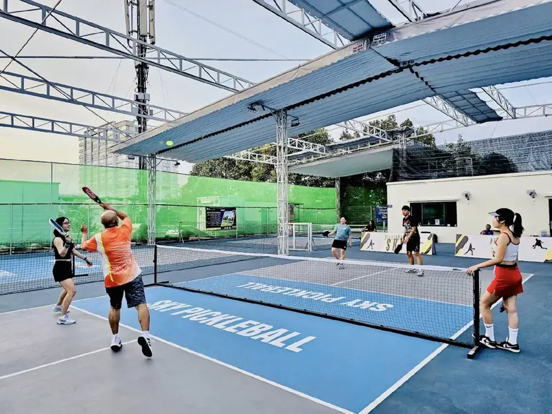 Sân pickleball tại Tân Bình Sân Sky Pickleball