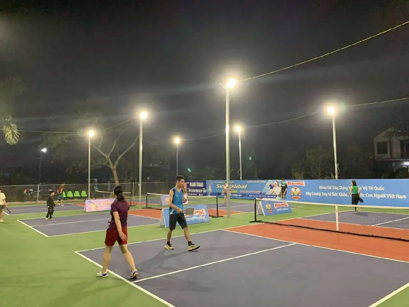 Sân pickleball tại Thái Bình CLB pickleball Quyết Thắng
