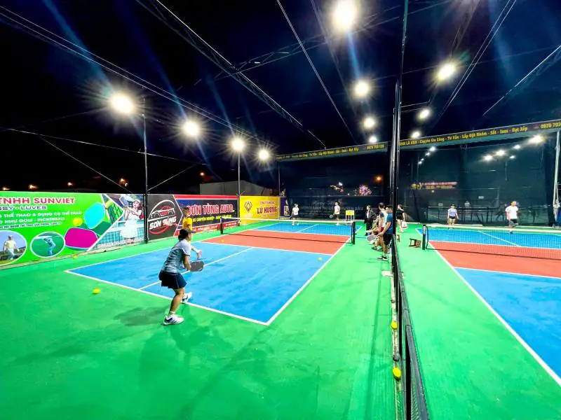 Sân pickleball tại Thái Bình Pickleball Bắc Sơn Club