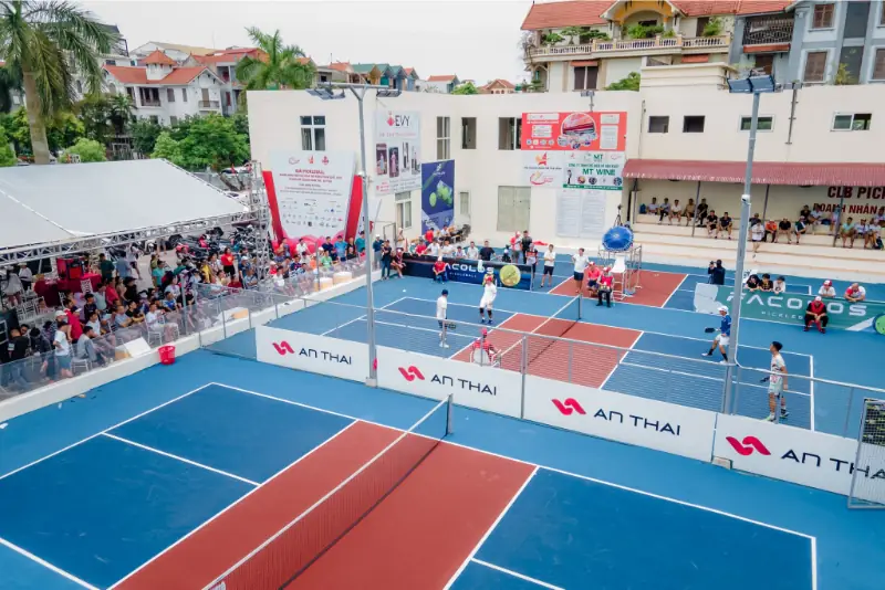 Sân pickleball tại Thái Bình Sân Pickleball DNT Thái Bình