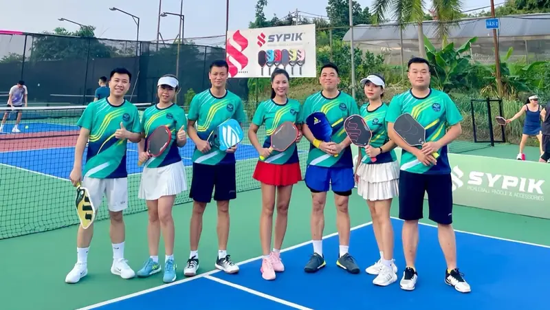 Sân pickleball tại Thái Nguyên Nông Lâm Pickleball