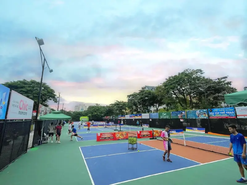 Sân pickleball tại Vinh Sân T.H.A Pickleball