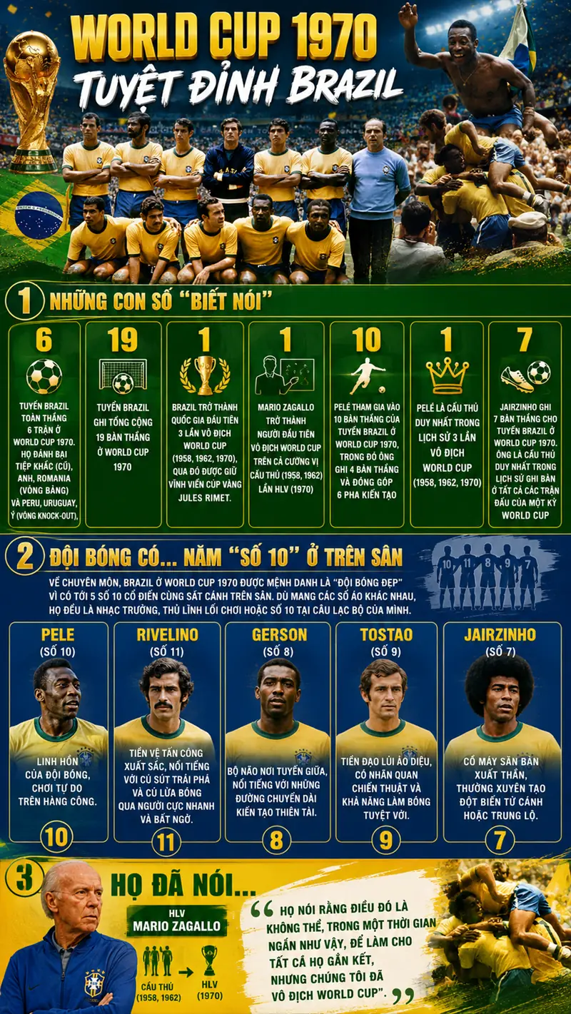 Tostão Đội hình Brazil vô địch World Cup 1970 phần 4