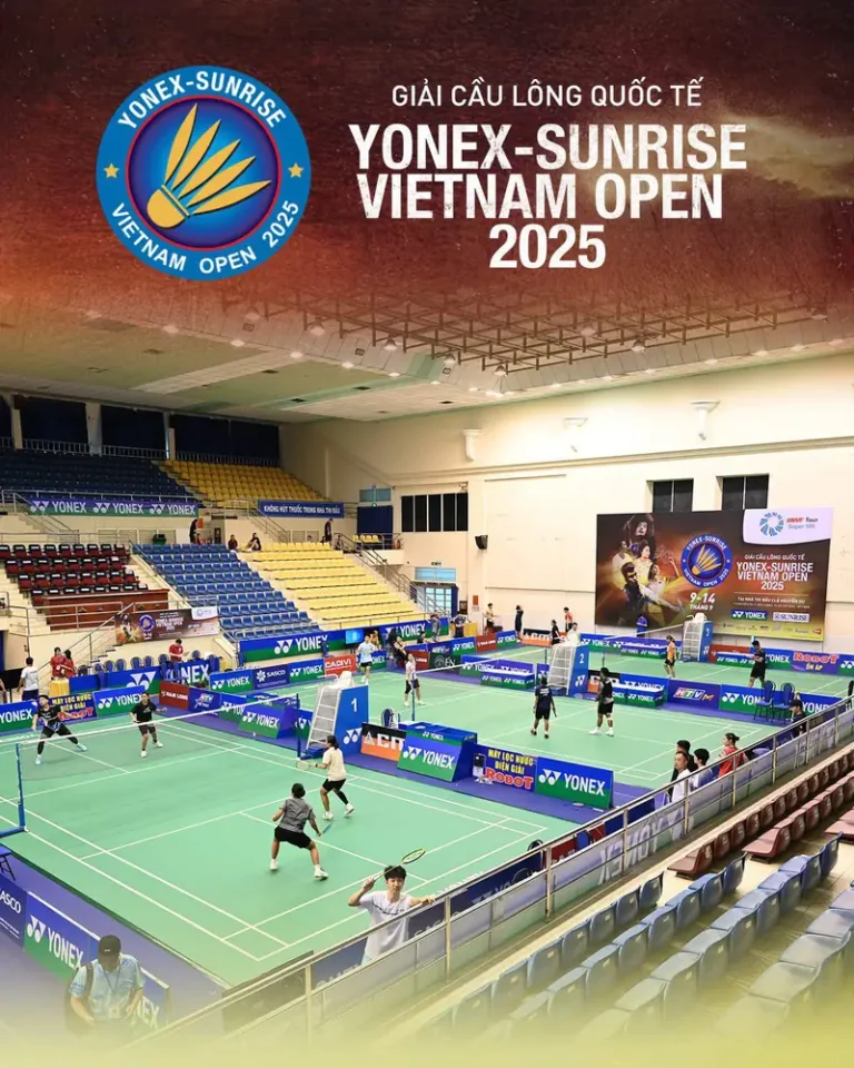 vietnam open cau long san cau long thi dau